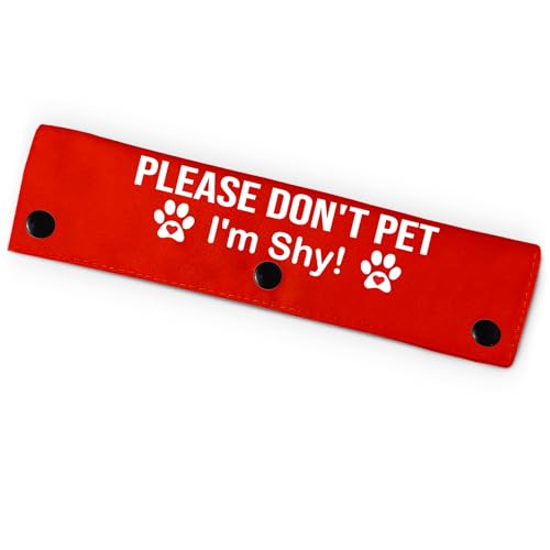 Please Don't Pet I'm Shy Haustier-Leine für Hunde, lustige Hundeleine für Hundeliebhaber, Besitzer, Geschenk (rot) von PNTKION