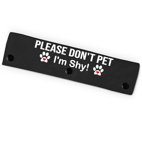 Please Don't Pet I'm Shy Haustier-Leine für Hunde, lustige Hundeleine für Hundeliebhaber, Besitzer, Geschenk (schwarz) von PNTKION