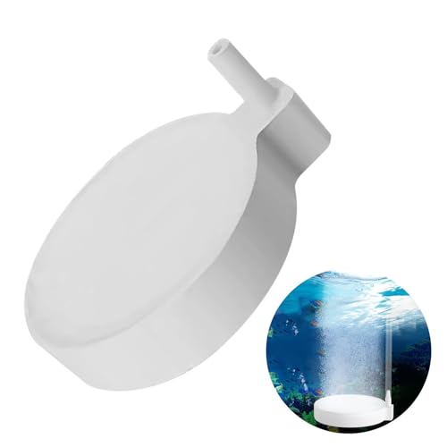 POHOVE Aquarium Luftstein, Sprudelstein für Aquarium, Geräuschloser Diffusor für Gelösten Sauerstoff, Luftstein Aquarium für Aquarium und Hydroponic, 50 mm(Color:weiß) von POHOVE