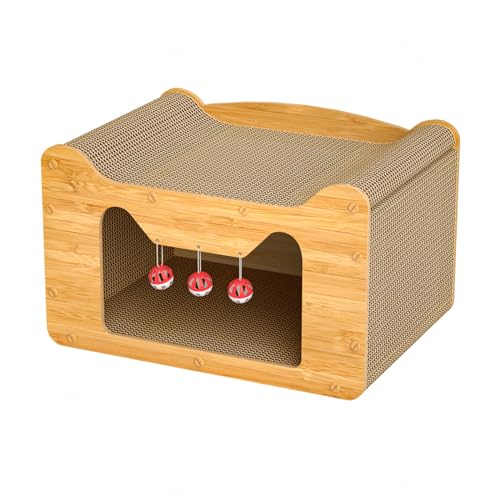 Katzen Kratzbrett Wand Sogar EIN Kratzbaum Ist EIN Katzennest, HundehöHle Gratis Glockenball Bei Bestellung, Cat Scratcher KatzenhöHle Outdoor von POHTYIT