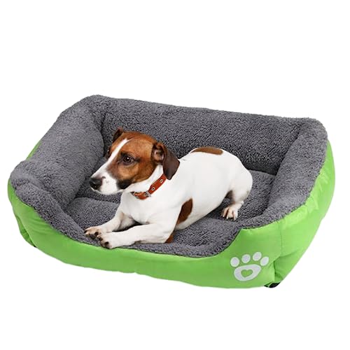 POLIPETS Hundebett bequem und weich, Design rechteckig, gepolstertes Anti-Stress-Bett für Hunde, wasserdichter Stoff, Maße: 53,3 x 38,1 cm, für mittelgroße Haustiere von POLIPETS