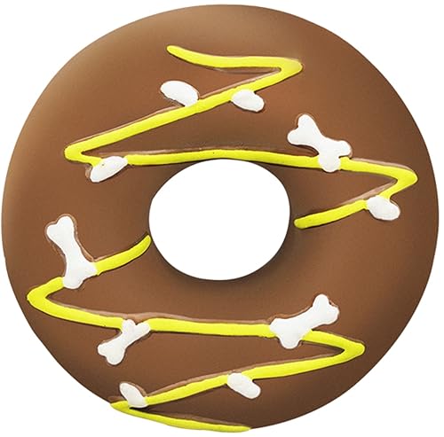 POMOSAVIDA +PTL0030+Donut+Haustier Spielzeug Kauspielzeug Quietschspielzeug Hundespielzeug Interaktives Hundespielzeug Emulsion Spielzeug, Größe: 94 x 94 x 30 mm, 60 g von POMOSAVIDA