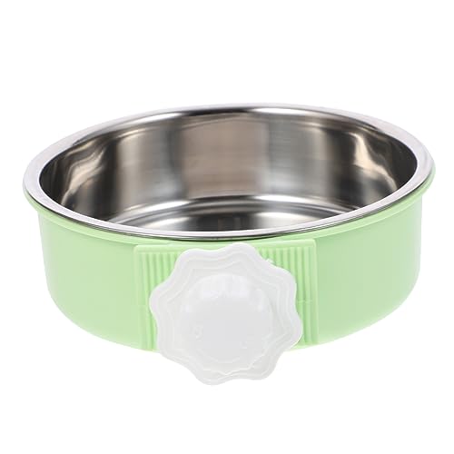 Futterautomat für Haustiere edelstahlschüsseln edelstahlschalen Dog Bowls pet Feeder Haustierfutterbehälter Zwinger Katzennapfständer Futterspender Plus Hundenapf Hundefutter Green POPETPOP von POPETPOP