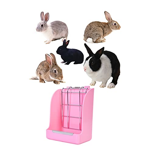 Grasständer Chinchillagras Hasengrasregal Kaninchen Großer Zubringer Meerschweinchen Futter Häschen-Feeder Futterautomat Für Chinchillas Futterautomat Für Hamster Rosa POPETPOP von POPETPOP