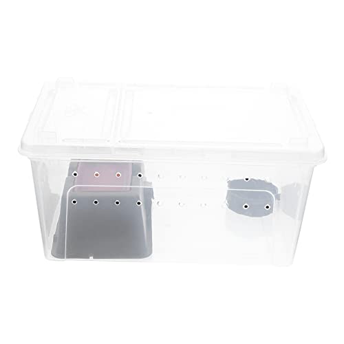 POPETPOP 1 Satz Futterbox Für Reptilien Haustier Stall Futterspender Gecko-schlüpfkoffer Schildkröte Aquarium Coop Käfig Zubehör Tank System Wurf Gehäuse Vlies Fisch Tür Plastik von POPETPOP