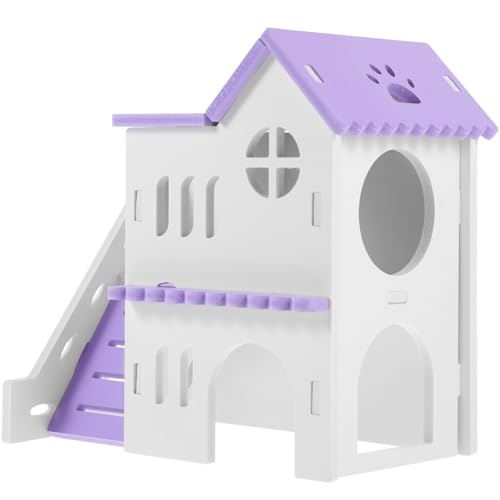 1 Satz Hamsterhaus-Villa Kühlnest aus kleines Versteck für Haustiere Igelversteck Hamster häuschen Hamster Spielzeug Eichhörnchen Keramik Zubehör kleines Haustier Kleine Tiere PVC von POPETPOP