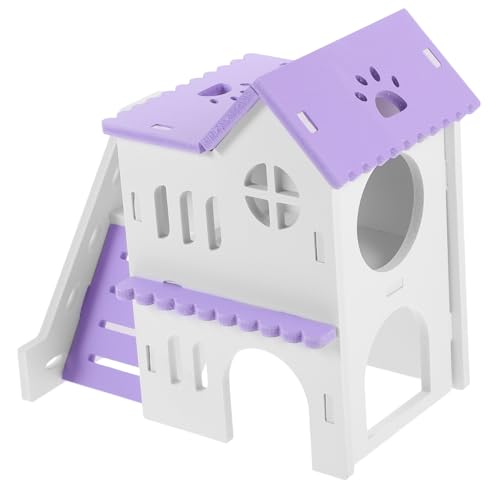 POPETPOP 1 Satz Hamsterhaus-Villa Hamster hamsterspielzeug nagerhaus Hamsterhäuschen kleintierhaus Frettchen Multi Nest Plüsch Futterspender Hase Hamsterplattform Hamstervilla PVC von POPETPOP