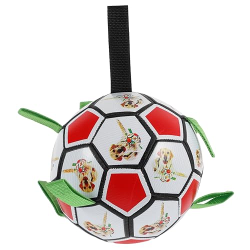 POPETPOP 1 Satz Hundefußball Dog chew Toy hundekauspielzeuge hundspielzeug hundenapf Set Interaktives Hundespielzeug schmeiß es Eier Welpen Schlepper Fußball Outdoor-Haustier-Fußball Pu von POPETPOP