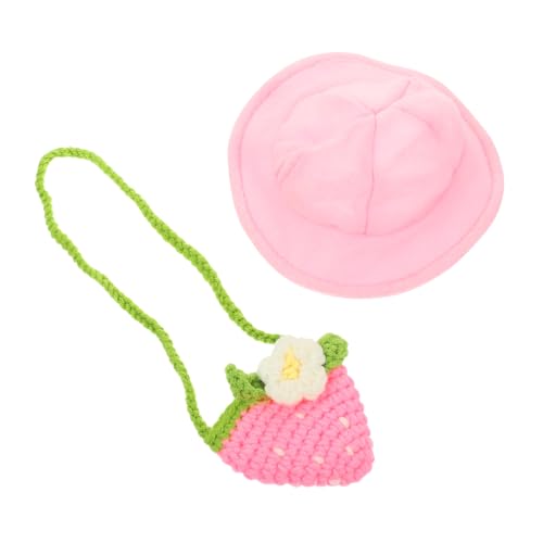 POPETPOP Hut und Tasche Set Bunny Outfit Dekorationen Haustier Zubehör Haustier Kleidung von POPETPOP