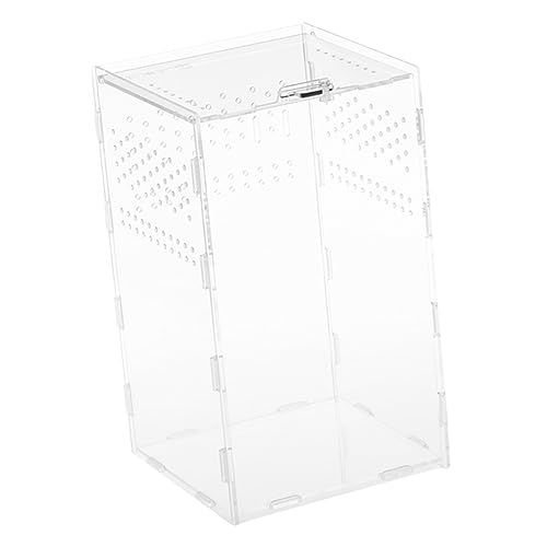 POPETPOP 1 Satz Transparente Futterbox Spinnengehege Reptilien-wärmelampe Tank Hängematte Bausatz Terrarien Chamäleon Klare Reptilienbehälter Reptilienterrarium Acryl von POPETPOP