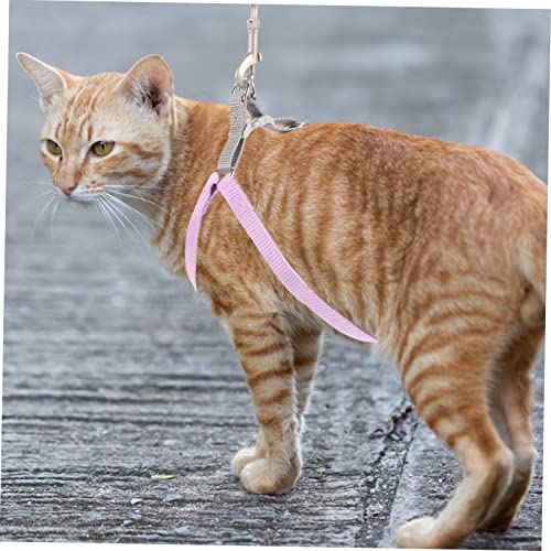 POPETPOP 1 Satz Verstellbares Katzengeschirr Katzenpost Kätzchen und Leine ausbruchsicher Katzen sicherheitsgeschirr cat Leash Katzengeschirr und Leine Katzengeschirr groß Polyester von POPETPOP