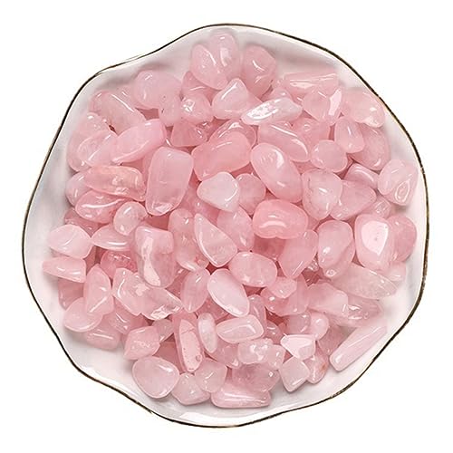 POPETPOP 1 Satz gelber Tigerauge-Kies natursteine dekorative Steine Stone for Decoration Stone for Flowerpot Mineralien Zubehör für Aquarien empfindliche Aquariensteine Schüttstein Rosa von POPETPOP