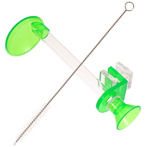 POPETPOP 1 Set Fisch Und Garnelen Futterspender Automatischer Futterspender Kanister Aquarium Transparent Aquarium Aquarium Licht Vakuum Aquarium Fisch Futterplatte Futternapf von POPETPOP