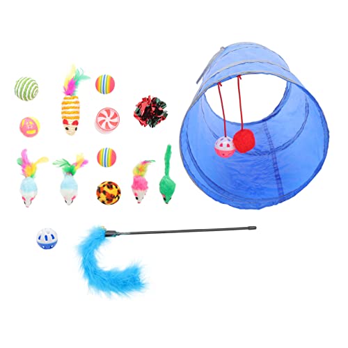 POPETPOP 1 Set Pet Outdoor Tunnel Portable Hole Teaser Atmungsaktive Katzen Spaß Spielzeug Möglichkeiten Interaktive Spielbälle Spielzeug Für Indoor Ratte Kätzchen Spielspielzeug von POPETPOP