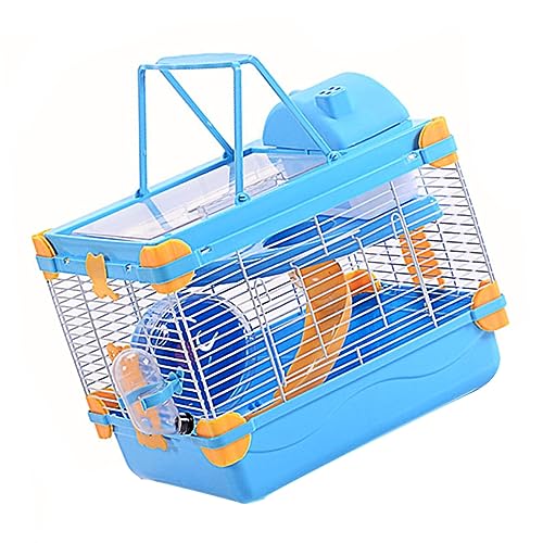 POPETPOP 1 Set Schloss-Hamsterkäfig Chinchilla-Käfig Stilvoller Hamsterkäfig Kleiner Haustierkäfig Haustier-Hamsterkäfig Kunststoff-Haustierträger Kleintierkäfig Nest von POPETPOP