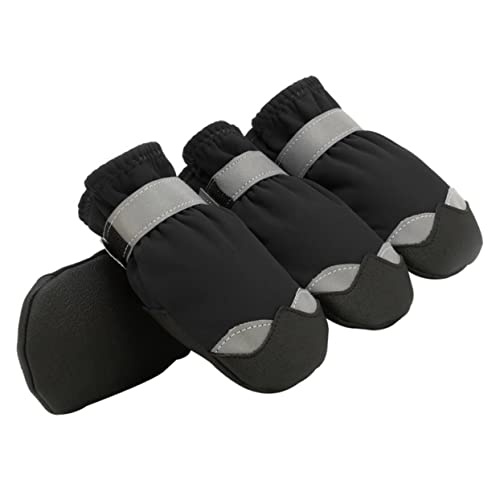 POPETPOP 1 Set wasserdichte Haustierschuhe Keine Socken Wassersprühhalsband Für Hunde Winter Pfotenreiniger Für Hunde Welpen Regenmantel Hunde Regenmäntel Für Große Hunde von POPETPOP