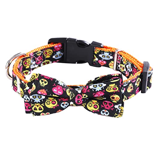 POPETPOP 1stk Haustierhalsband Trainingshalsbänder Für Hunde Halloween-hundekrawatte Halloween-katzenlätzchen Halloween-welpenhalsband Glocke Hundehalsband Haustierzubehör Großer Hund Stoff von POPETPOP