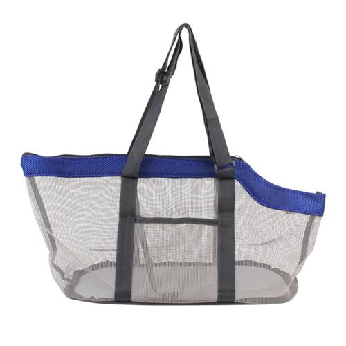 POPETPOP 1 x Haustier-Handtasche, Tier-Rucksack, Tragetasche, Hundetragerucksack, Katzentragerrucksack, transparente Tragetasche, Welpen, atmungsaktive Haustiertasche, Netz, großer Katzenkäfig, Reisen von POPETPOP