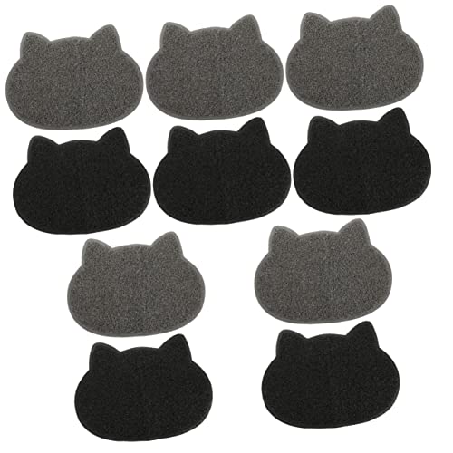 POPETPOP 10 STK Katzenstreu Matte Kleine Katzenstreumatte Katzenmatten Für Streu Auffangbehälter Für Katzenstreu Streufangmatte Kätzchenstreumatte Einstreu Abs Hundefutter Haustier von POPETPOP