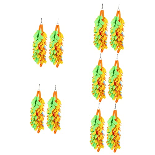 POPETPOP 10 STK Schaukelspielzeug Vogelspielzeug Spielzeug Zum Zähneknirschen Vogel Backenzähne Zubehör Für Frettchenkäfige Hülse Papageienvogel Spielzeug Zum Aufhängen Stoff von POPETPOP