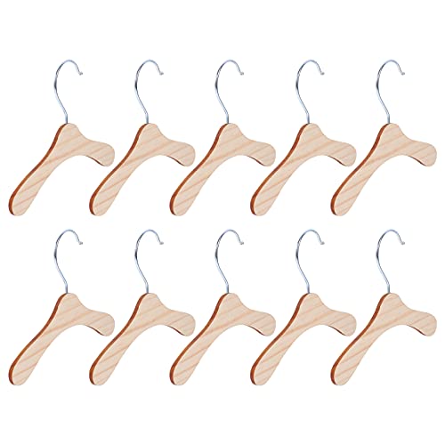 POPETPOP 10Pcs Pet Kleiderbügel Holz Kleidung Bekleidung Kleiderbügel für Hund Katze Mini Kleiderbügel für Puppe Pet Welpen Hunde Kleidung Rack Kleiderbügel 17. 5Cm von POPETPOP