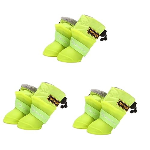 POPETPOP 12 Stk wasserdichte Regenstiefel Für Haustiere Regenstiefel Für Hunde Katzenschuhe Booties Silikon-Haustier-Regenschuhe Haustierpfotenschuhe Hundeschuhe rutschfest Schutz Kieselgel von POPETPOP