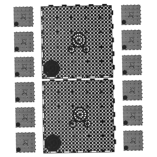 POPETPOP 14st Filterplatte Für Aquarien Aquarien-trennwand Trennschale Für Fischbecken Aquarienfilterboden Aquarien-trennschale Tank Filterschale Trennwand Für Aquarien Tankteiler Black Pp von POPETPOP