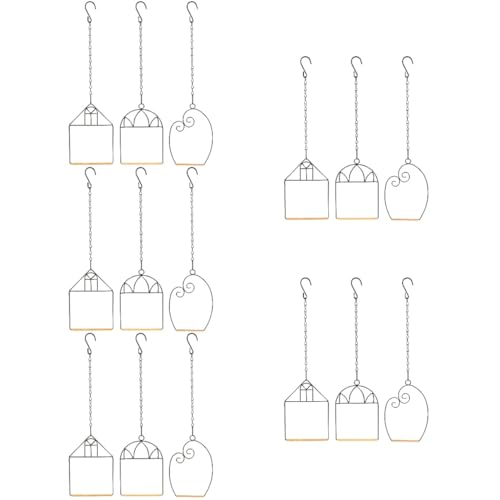 POPETPOP 15 Sätze Vogelständer Aus Schmiedeeisen Vogelständer Aus Eisen Eiserner Papageienbarsch Ara Spielständer Kolibri Hängende Schaukel Vogelschaukel Metallrahmen Draussen Vogel Stehen von POPETPOP