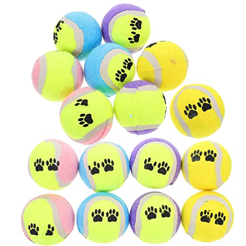 POPETPOP 16st Beißball Für Hunde Bälle Für Haustierhunde Hundeball Mit Hoher Sprungkraft Robustes Hundespielzeug Kauspielzeug Für Haustiere Welpenspielzeug 7c Kauen Mit Dem Ball Gummi von POPETPOP