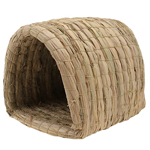 POPETPOP 1Stk Hamster-Gras-Nest-Tunnel Hamsterspielzeug Hundebetten Welpe Nagetier Hamsterkäfig Hamster Tunnel nagerhaus erdbeer kleintierhaus Hamstertunnel Hamsternest Kaninchenhaus Stroh von POPETPOP