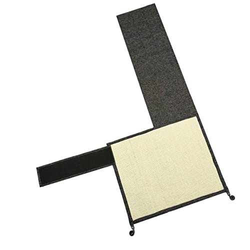 POPETPOP 1Stk Katzenkratz Sofakissen Beste kratzunterlage für Katzen Kratzmatte Kratzer Sisalgewebe Katzenminze sisal kratzbrett katzenmöbel Schleifklauen mat Kratzbrett aus Sisal Dark Grey von POPETPOP