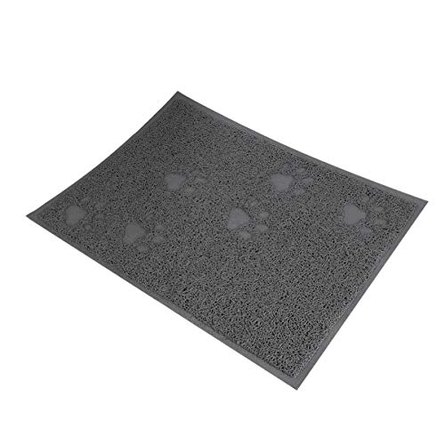 POPETPOP 1Stk Kissen aus Katzenstreu Entferner Schwamm Haustierfuttermatte Spender Fallensteller katzenklo vorlegematte katzenklo vorleger Matte cat Accessories Katzentoilette Grey von POPETPOP