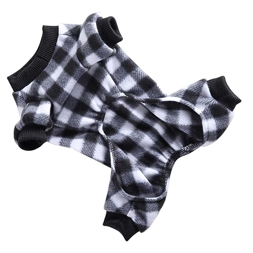 POPETPOP 1Stk Kleidung für Haustierhunde Welpen-Sweatshirt Welpenunterlagen Hundepflegeset Hundenapf hundemantel Dog Raincoat Gitterkleidung für Haustiere Haustier-Hunde-Outfits Polyester von POPETPOP