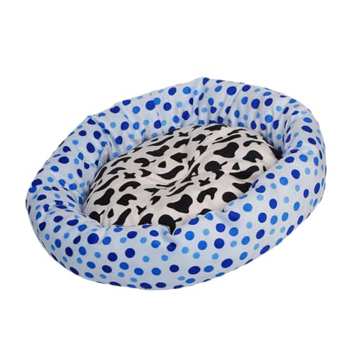 POPETPOP 1Stk Rundes Haustierbett Hunde Käfig Abs Transportbox für Haustiere Zwinger Welpe katzenbett pet Bed Haustierkissen Haustiermatte Plüsch Haustierbett Plüschtierkissen kurzer Plüsch von POPETPOP