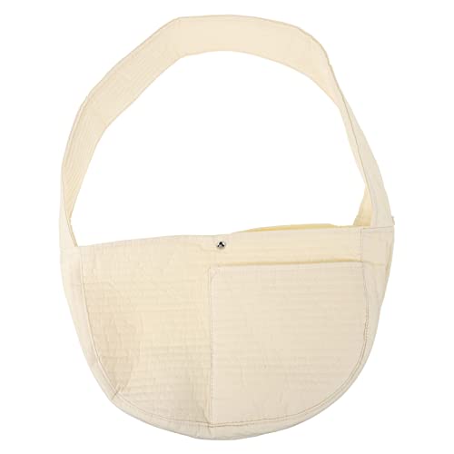 POPETPOP 1Stk Umhängetasche für Haustiere Harte Katzentrage Haustiertasche kleine Transportbox für Katzen Zwinger Tragetasche für Haustiere Transportbox für Katzenwelpen Polyester Beige von POPETPOP