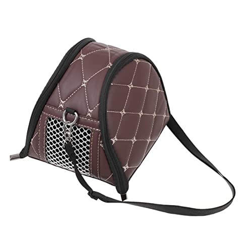 POPETPOP 1stk Hamster Rucksack Tragetasche Hamsterkäfige Welpe Rucksackträger Für Hamster Frettchen Hundetaschen Hängematte Reise Hamster Tasche Tierträger Kotbeutel Hund Plüsch Pu Brown von POPETPOP