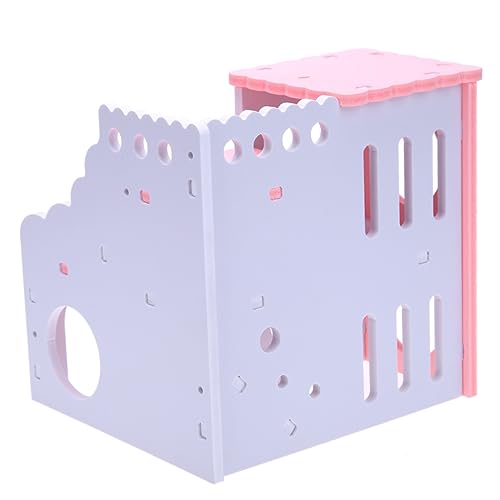 POPETPOP 1stk Haustier Kabine Rattenversteck Hamsterhaus Spielzeug Hamsterversteck Meerschweinchen Kabine Kletterspielzeug Kleines Kaninchenhaus Chinchilla Klettern Ökologisches Holz von POPETPOP