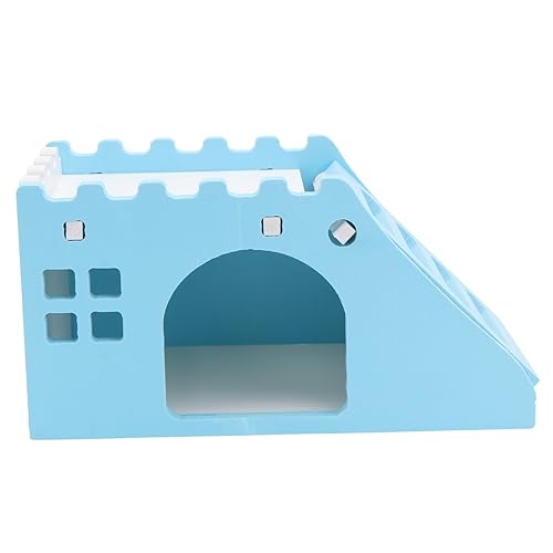 POPETPOP 1stk Little Pet Staircase Villa Kletterspielzeug Hamsterhütte Aus Holz Lustiges Spielzeug Eichhörnchen Holzhaus Hamster-wohnhütte Aus Holz Kleines Haustier Mehrfarbig Hölzern von POPETPOP