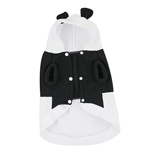 POPETPOP 1stk Panda-Haustier-Kleidung ädchen Hund Halloween-kostüme Welpenkostü Kätzchen-Halloween-kostü Katzen-weihnachtsoutfit Pandakostü Für Hunde Hundekleidung REH Hunde-Outfit Weiß von POPETPOP