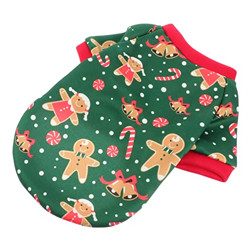 POPETPOP 1stk Weihnachtskleidung Für Hunde Hundemantel Wintermantel Für Kleine Hunde Hundekostüme Katze Weihnachtskostüm Hundebekleidung Hundeperücke Hundespielzeug Polyester-vlies Green von POPETPOP