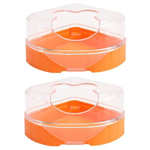 POPETPOP 2 STK Hamster Badezimmer Toilette Hamster-badewanne Hamster-Toilette Hamster Schläft Hamster Badewanne Badezimmerhaus Für Kleine Tiere Hamsterbad Plastik Sandkasten EIN Bad Nehmen von POPETPOP