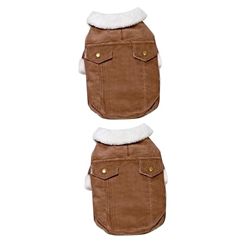 POPETPOP 2 STK Hunde-Overall Kleidung Für Kleine Hunde Hund Für Kleine Hunde Winterkleidung Für Hunde Winterkostüm Für Haustiere Teetasse Hundekleidung Einteilige Hose Warm Halten von POPETPOP