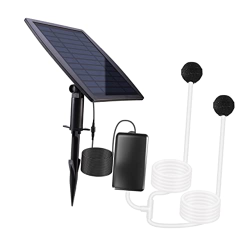 POPETPOP 2 Sätze Solare Sauerstoffpumpe Luftpumpe Pool-Sauerstoffpumpe Fisch Zapfsäule Wasserpumpe Solar-Mute-Pumpe Solarteichpumpe klein Solarpool Brunnenpumpe Belüfter Sauerstoffgerät Abs von POPETPOP