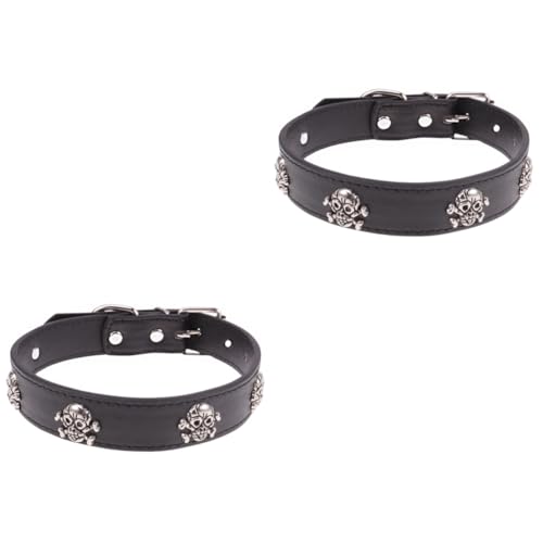 POPETPOP 2 Stück Halloween Haustier Hunde Ornamente Haustier Halsband Tag Haustier Für Hunde Nieten Hundehalsbänder Halloween Haustier Halsband Verstellbares von POPETPOP