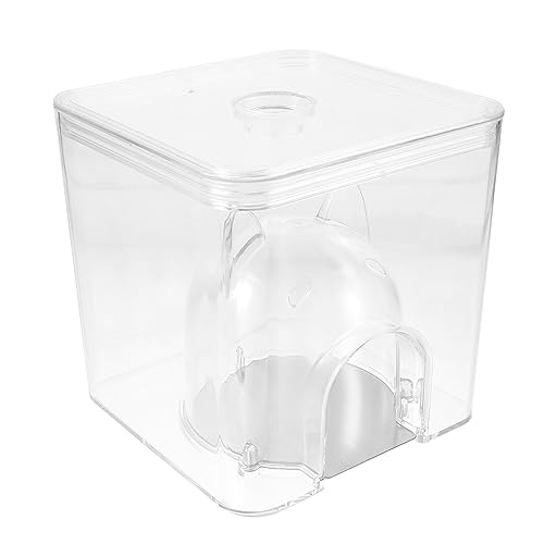 POPETPOP 2 Stück Hamster-Kühlhaus Terrarien Badewanne Spielzeug Kunststoffbehälter Hamster-EIS-Kühlhaus Meerschweinchenbett Kleines Terrarium Aluminium Physikalische Kühlung Versteck von POPETPOP