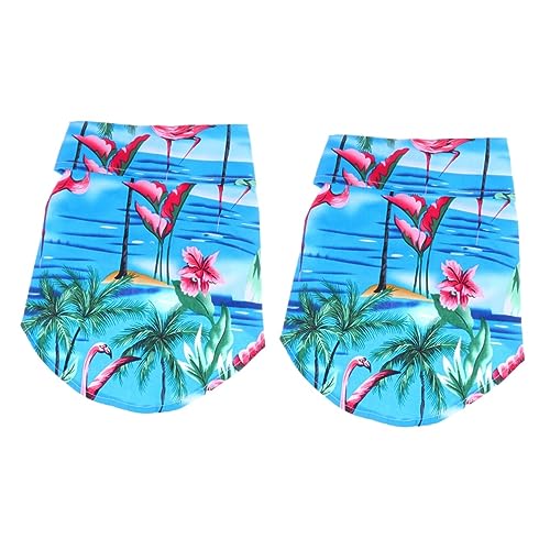 POPETPOP 2 Stück Hawaii-Outfits Großes Hundehemd Hawaii-Hemden Hawaii-Hemd Welpen-Outfits Welpenbekleidung Haustier-Shirts Für Katzen Pyjama-Shirts Kreatives Hundekostüm von POPETPOP