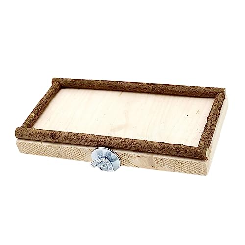 POPETPOP Vogelkäfig Zubehör 2 Stück Sprungbrett Für Hamster Spielplatz Papageien-zubehör Spielzeug – Spielzeug Kleines Käfigbrett Tiere Die Holz Spielen Barsch Springen Holzständer Futter x cm Für von POPETPOP