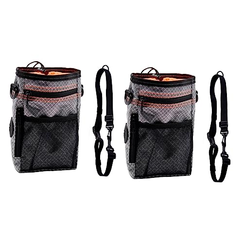 POPETPOP Hundeleckerli 2 Stück Tasche Tasche Und Spielzeug Orange Professionelle Leckerli Hundesnacks Schulter Für Training Tragegurt Qualität Mit Hunde Leckerlis von POPETPOP