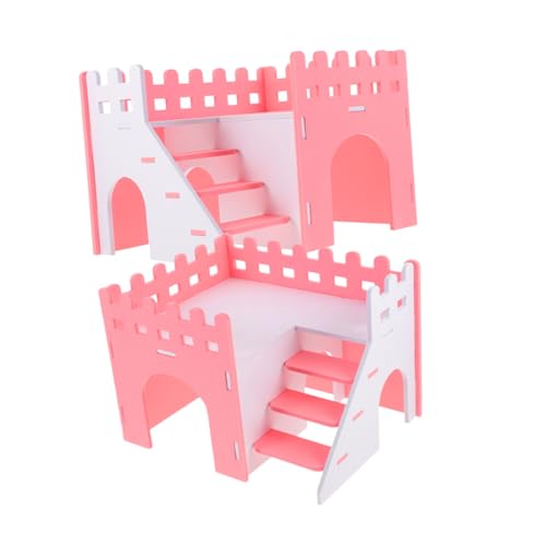 POPETPOP 2st Hamstervilla Hamsterhäuser Hamsterkäfig-verstecke Rattenzubehör Hamsterverstecke Versteck Für Kleine Haustiere Dekoratives Rattenversteck Hamsterversteck Im Käfig PVC von POPETPOP