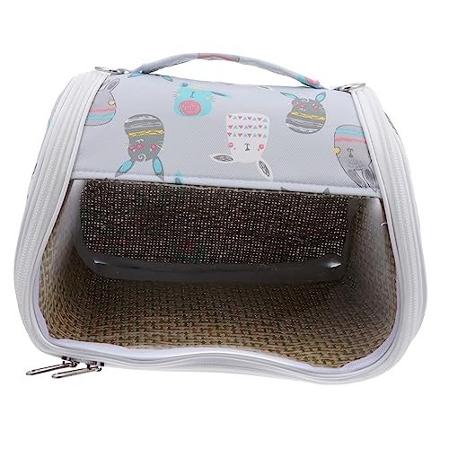 POPETPOP 2st Haustiertasche Mitnehmen Hamsterträger Chinchilla-Reisetasche Kleintiertransporter Hamster-reiseetui Hamster Geldbörse Hamstertragetasche Klare Tasche Stoff Reisen Zubehör Hase von POPETPOP